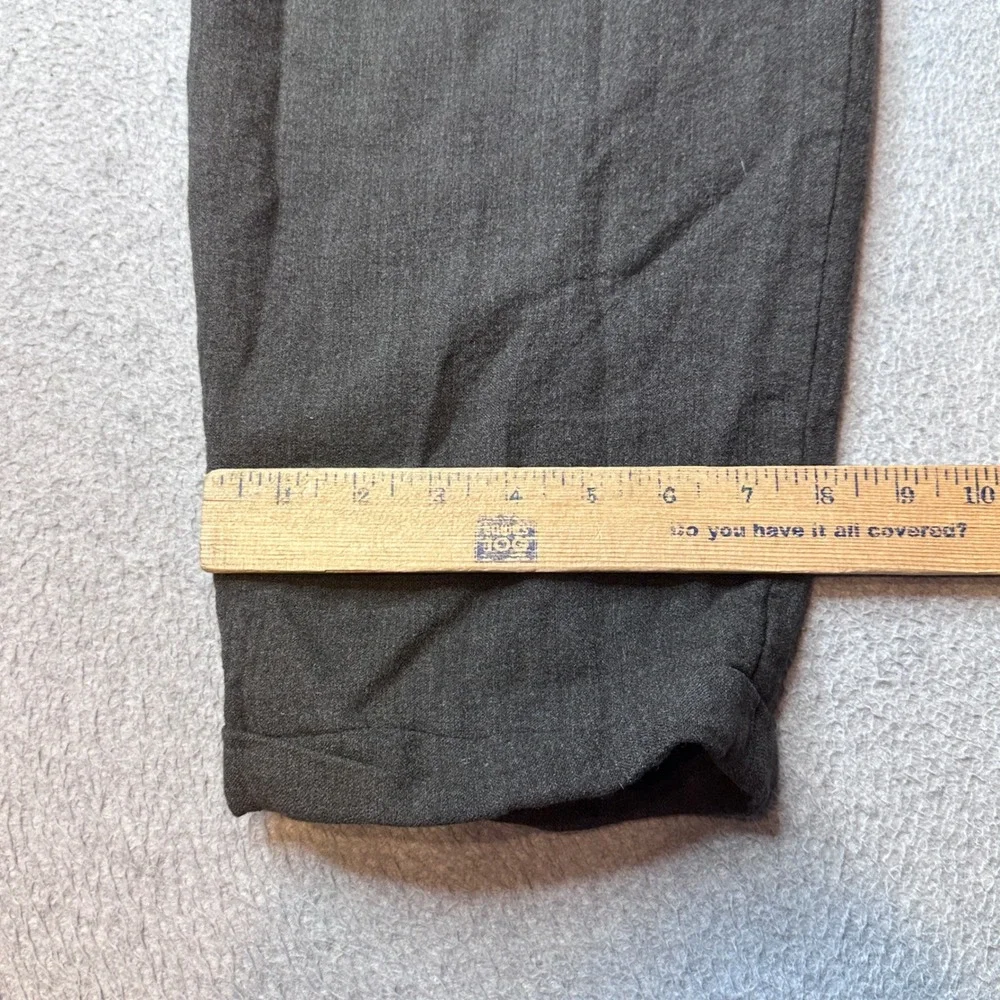 VTG Vestimenta Trousers Mens 28 Wool Blend Pleated Cuffed Gray Charivari Italy